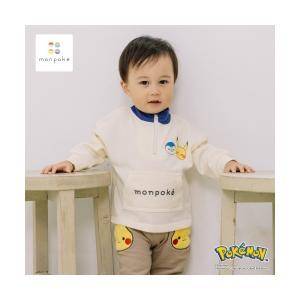 トレーナー monpoke モンポケ 衿付き ピカチュウ キッズ 子供服 男の子