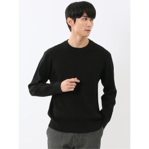 セーター ニット ＊「ストレッチ ウォッシャブル」タカキュー 鹿の子 クルーニット セータ― メンズ