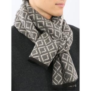 マフラー 「ハンドウォッシャブル」bugatti×V.FRAAS 四者混マフラー メンズ