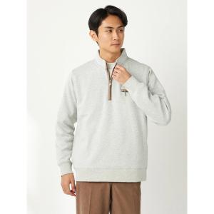 ポロシャツ 裏ボアハーフジップ メンズ