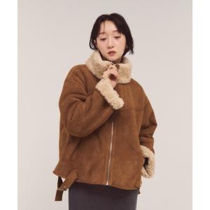 ムートンコート ボアコート フェイクムートンジャケット レディース