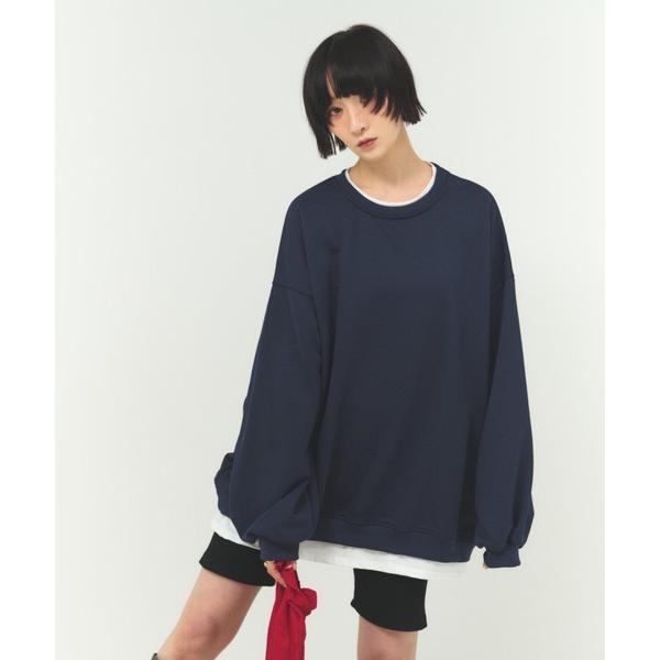 トレーナー スウェット ツインネックプルオーバー レディース