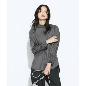 ブラウス シャツ フルダルスパンマイクロピーチ ブラウス レディース