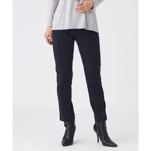 パンツ 「ウォッシャブル」 裏起毛ハイテンションクロップドパンツ レディースの商品画像