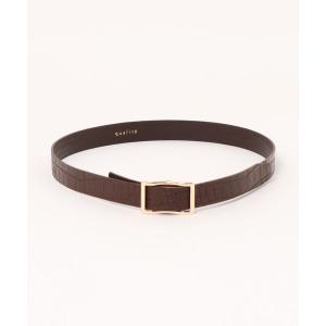 ベルト クロコダイルフリーサイズベルト レディース