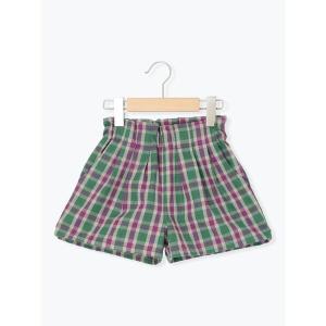 パンツ チェックショートパンツ キッズ 子供服 男の子 女の子