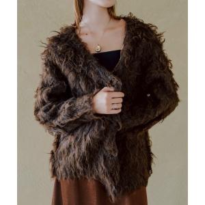カーディガン Carl Shaggy Knit Cardigan/カールシャギーニットカーディガン レディース