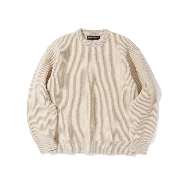 セーター ニット Southwick: Gate Label ウール シルク クルーネック ニット ...