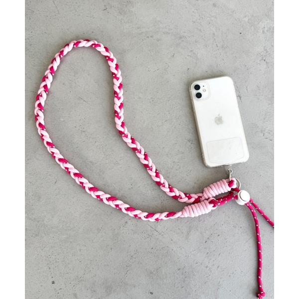 「動画あり」「UNISEX」全7色 カラフル アミアミ スマホショルダーストラップ (ストラップ単体...