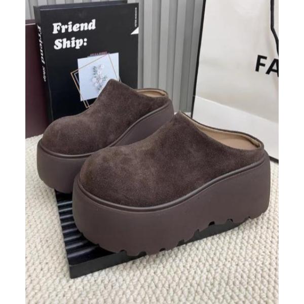 ブーツ ボリュームソールクラシックスエードブーツ レディース