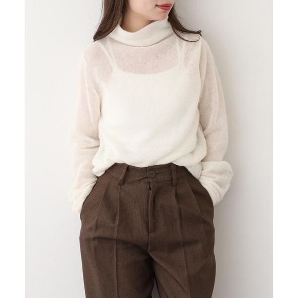 ニット セーター BRODIAEA ベビーアルパカボトルネックニット 日本製 レディース