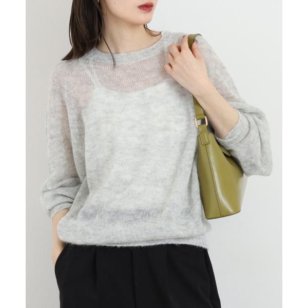 ニット セーター BRODIAEA アルパカ混ホールガーメント薄手ニット 日本製 レディース