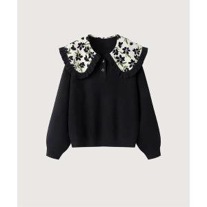 カーディガン Floral Baby Collar Cardigan レディース