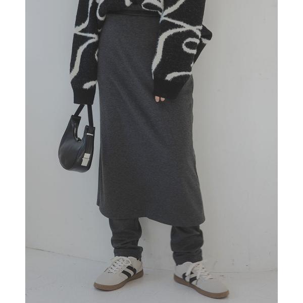 パンツ 高身長　スカート付パンツ（トールサイズ）Essenave レディース