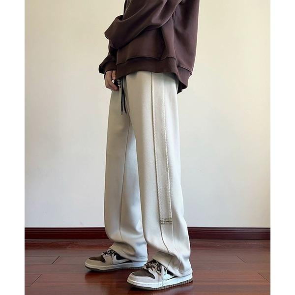 スウェットパンツ ジャージ SBG 切り替えワイドスウェットパンツ メンズ