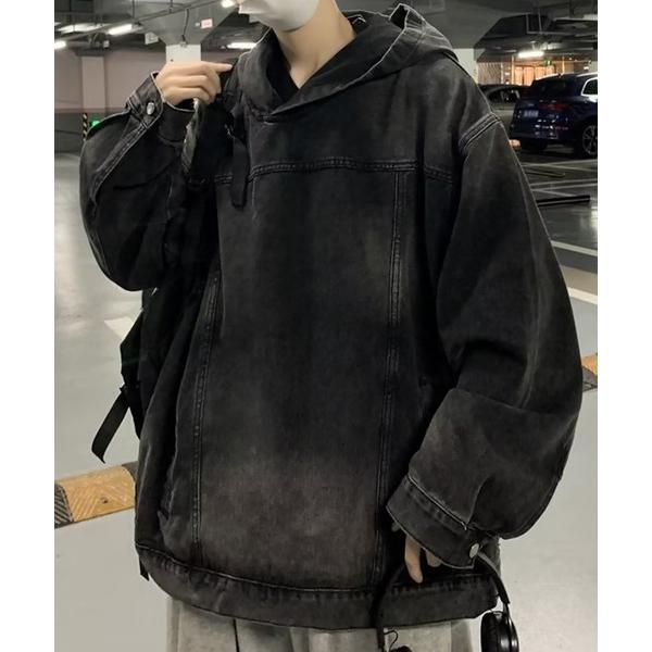 パーカー SBG ヴィンテージライクデニムパーカー メンズ