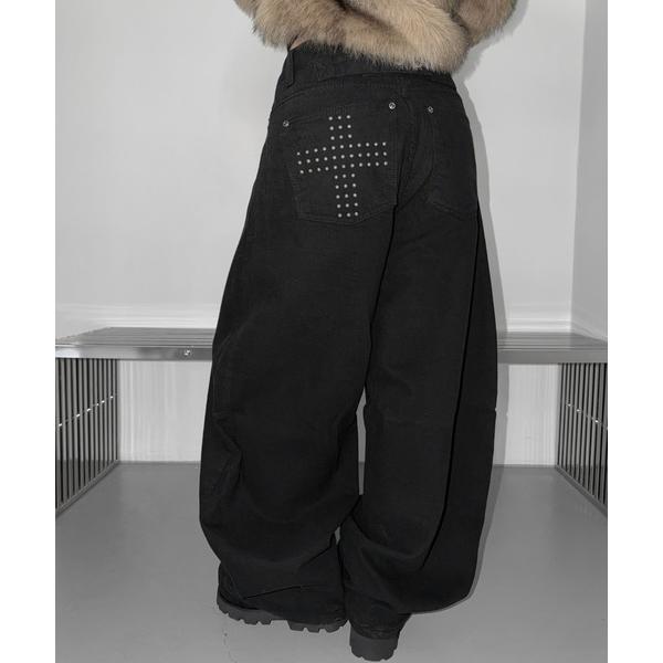 ワイドパンツ パンツ fancy cross strap cotton pt レディース メンズ
