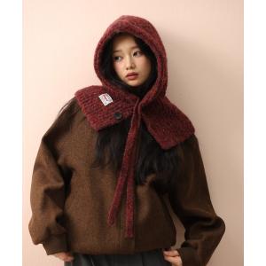 ニット帽 ニットキャップ Chiina /ミックスカラー　アクリルニットバラクラバ レディース