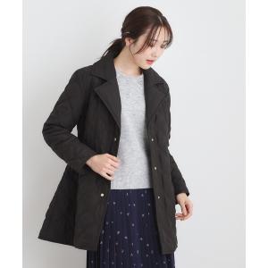コート アウター シングルブレステッド キルトコート レディース