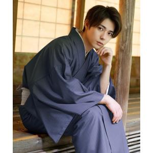 着物 洗えるメンズ縞柄袷着物 メンズ