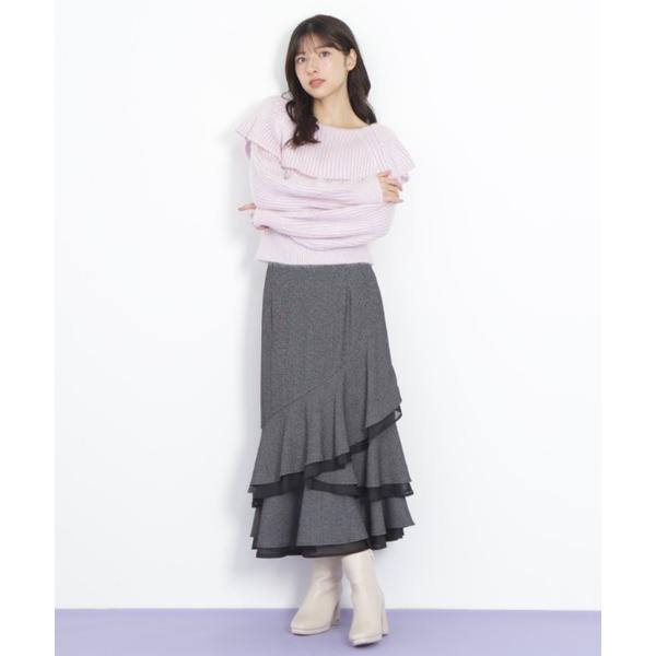 スカート ランダムヘムシアースカート