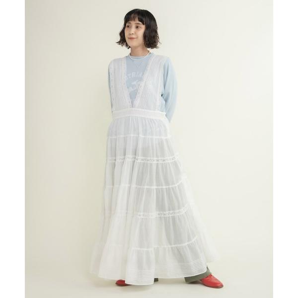 ワンピース 80ボイル レースピンタック ティアードワンピース