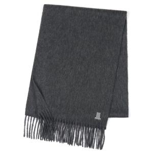 マフラー ワンポイントロゴ カシミヤマフラー メンズ