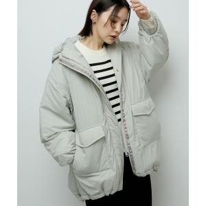 コート アウター フーディ中綿コート レディース