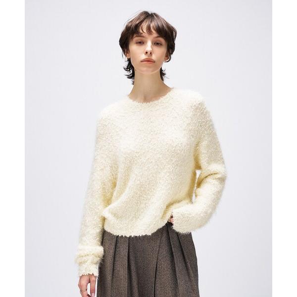 ニット セーター 「手洗い可」ポコポコフェザーオーバーニット レディース
