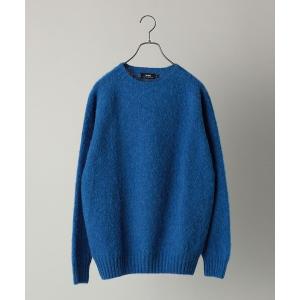 「Harley of Scotland」 「ships」長袖ニット X-LARGE ブルー メンズ