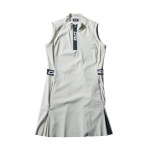 「CPG GOLF」 ノースリーブワンピース MEDIUM ベージュ レディース