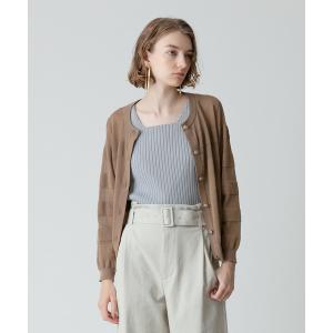 「allureville」 ニットカーディガン 2 タン レディース｜ZOZOTOWN Yahoo!店