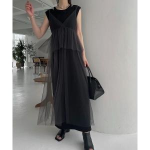 「WILLFULLY」 キャミソールワンピース FREE チャコールグレー レディース