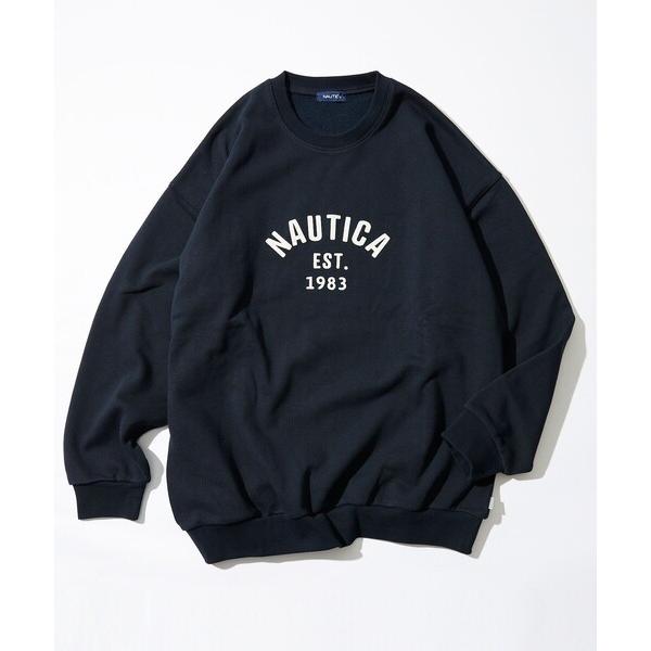 「NAUTICA」 スウェットカットソー MEDIUM ネイビー メンズ