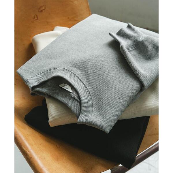 tシャツ ワッフルフリースクルーネックプルオーバー メンズ