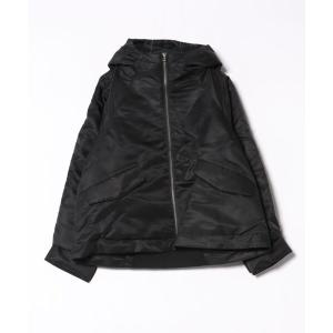 ma1 ma-1 ナイロン中綿フードMA-1ジャケット「手洗い可能」 レディース