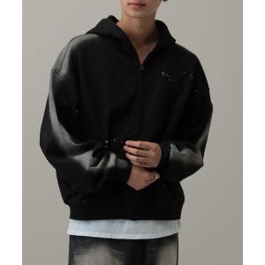 パーカー 「セットアップ可」LAND MUSEUM／スプレージップパーカー メンズ