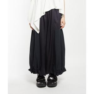 パンツ ヘムギャザーツイルパンツ レディース メンズ