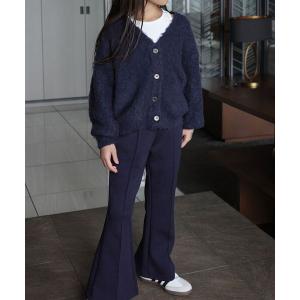 カーディガン 「 Yuumiさんコラボ 」 キッズもこもこVネックニットカーディガン キッズ 子供服 女の子