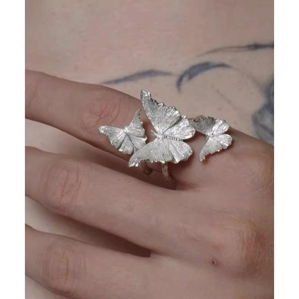 指輪 リング バタフライデザインシルバーリング レディース