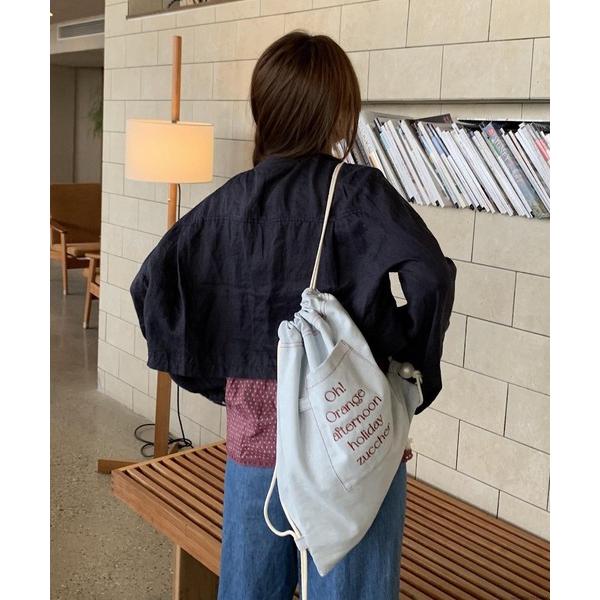 デイバック リュック Liaa/デニム ナップサック リュック A18714 レディース