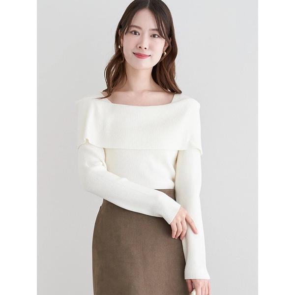 ニット セーター オフショルニットトップス レディース