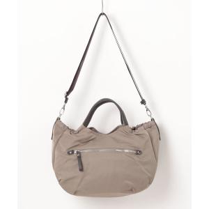トートバッグ 「MONICA」サイドギャザー2WAYトートバッグ Mサイズ レディース