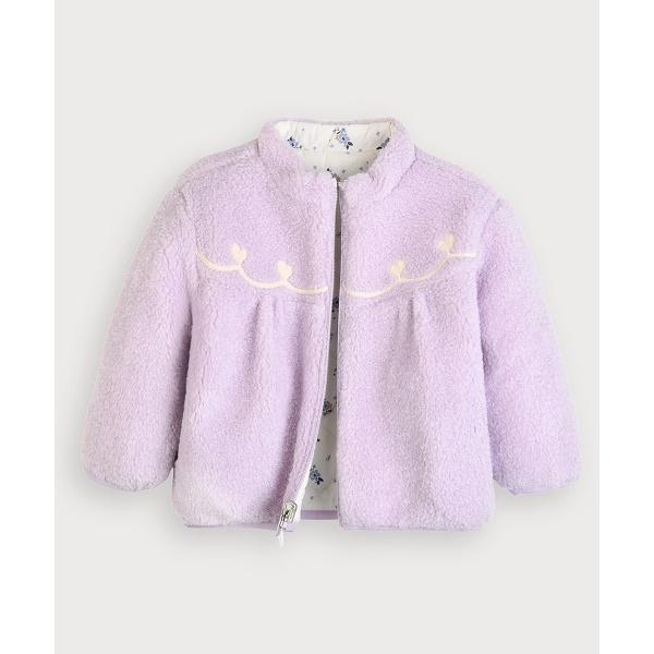 ブルゾン アウター 「リバーシブル」ラベンダーパデットジャケット キッズ 子供服 女の子