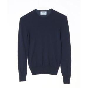「PRADA」 長袖ニット 40 ネイビー レディース