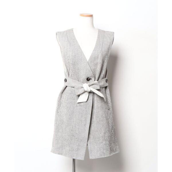 「RBS」 ノースリーブワンピース 1 グレー レディース