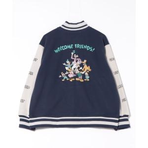 スタジャン 「 Disney 」 フリースボンディング バーシティジャケット 25W11 レディース メンズ