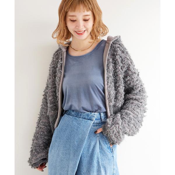 「B.C STOCK」 「gleamy」ノースリーブトップス FREE ブルー レディース