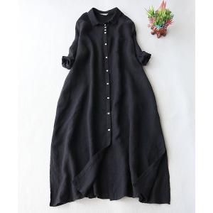 「CADBURY」 半袖ワンピース X-LARGE ブラック レディース