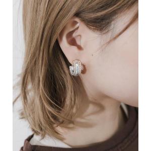 イヤリング ツイストデザインフープイヤリング レディースの買取情報